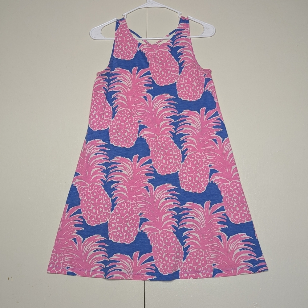 Lilly Pulitzer‎ Kristen Swing Dress Pineapple Strappy Back Beachy Size XS